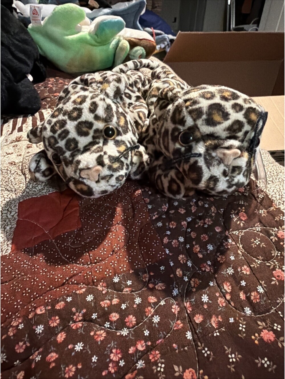 Ty Teenie Beanie Babies Freckles the Spotted Leopard Plush Toy